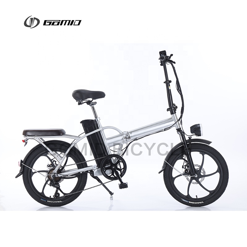 Foldable E-Bike Hub Motors and SHIMANO Gear Kit GOMID Electric Folding Bike 500W 21Ah for Smooth City Commuting