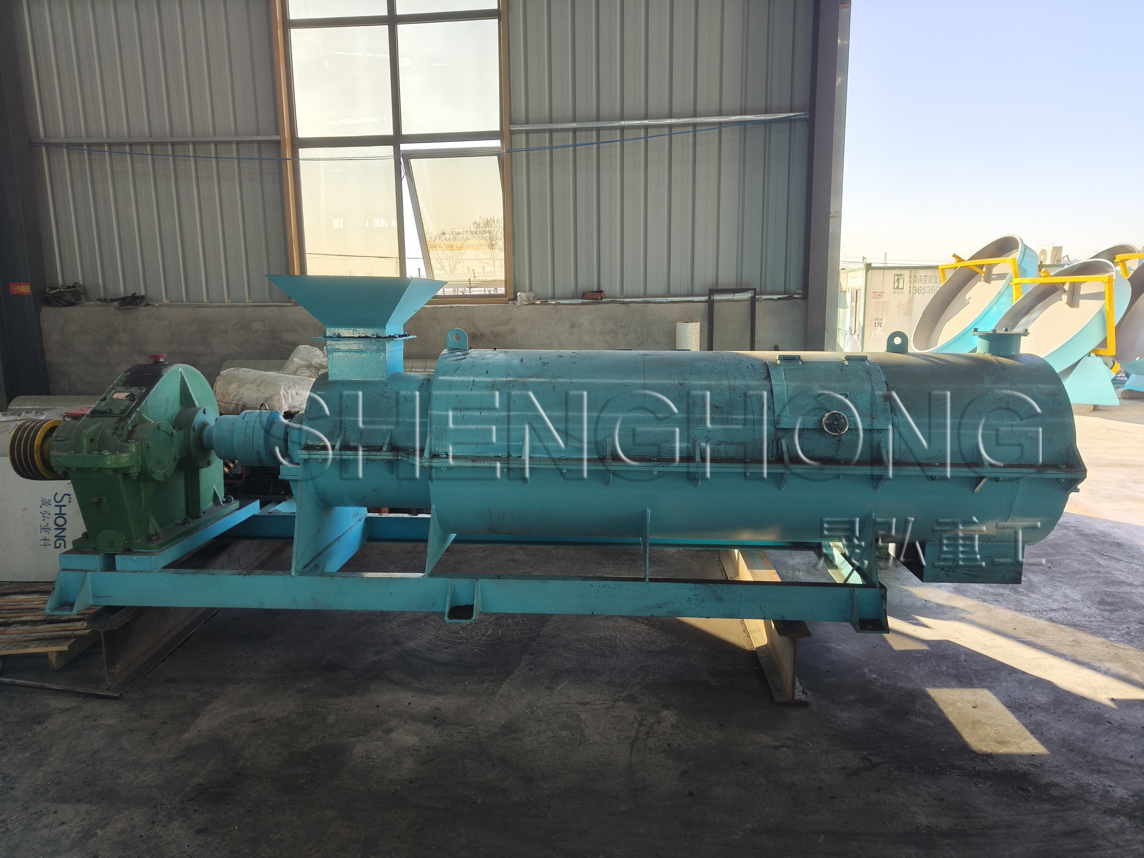 50hz Organic Fertilizer Granulator Compost Waste 40% Feed Moisture