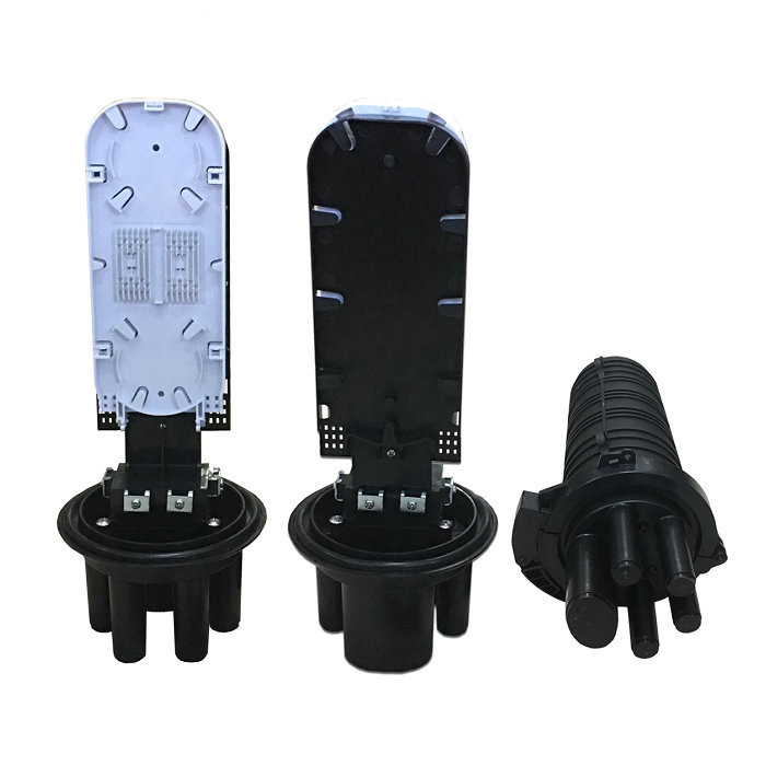120Fibers Dome closure vertical Splice Closure for Aerial Pole Mount IP68 with UV protection outdoor closure