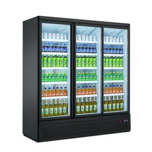 China Hot Selling Commercial Glass Door Vertical Refrigerator for Displaying Beverage Milk wholesale