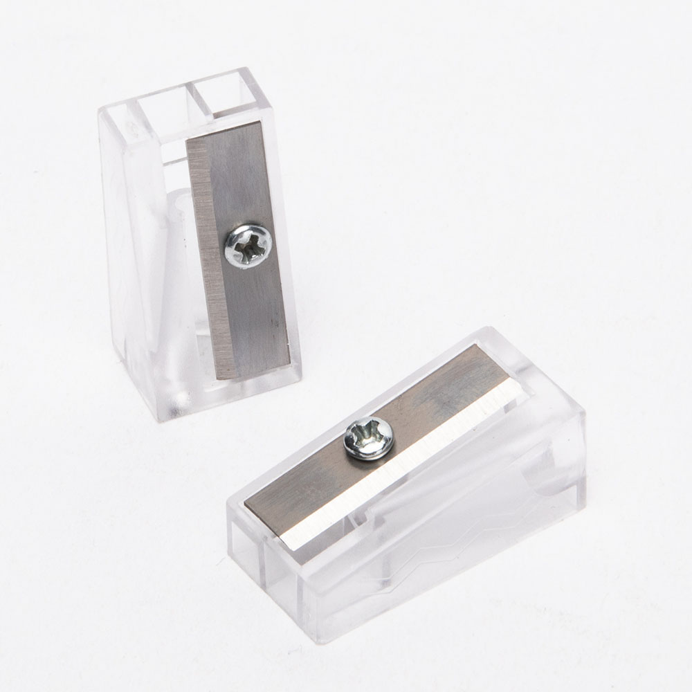 Transparent 8mm Simple Pencil Sharpener PS 65Mn