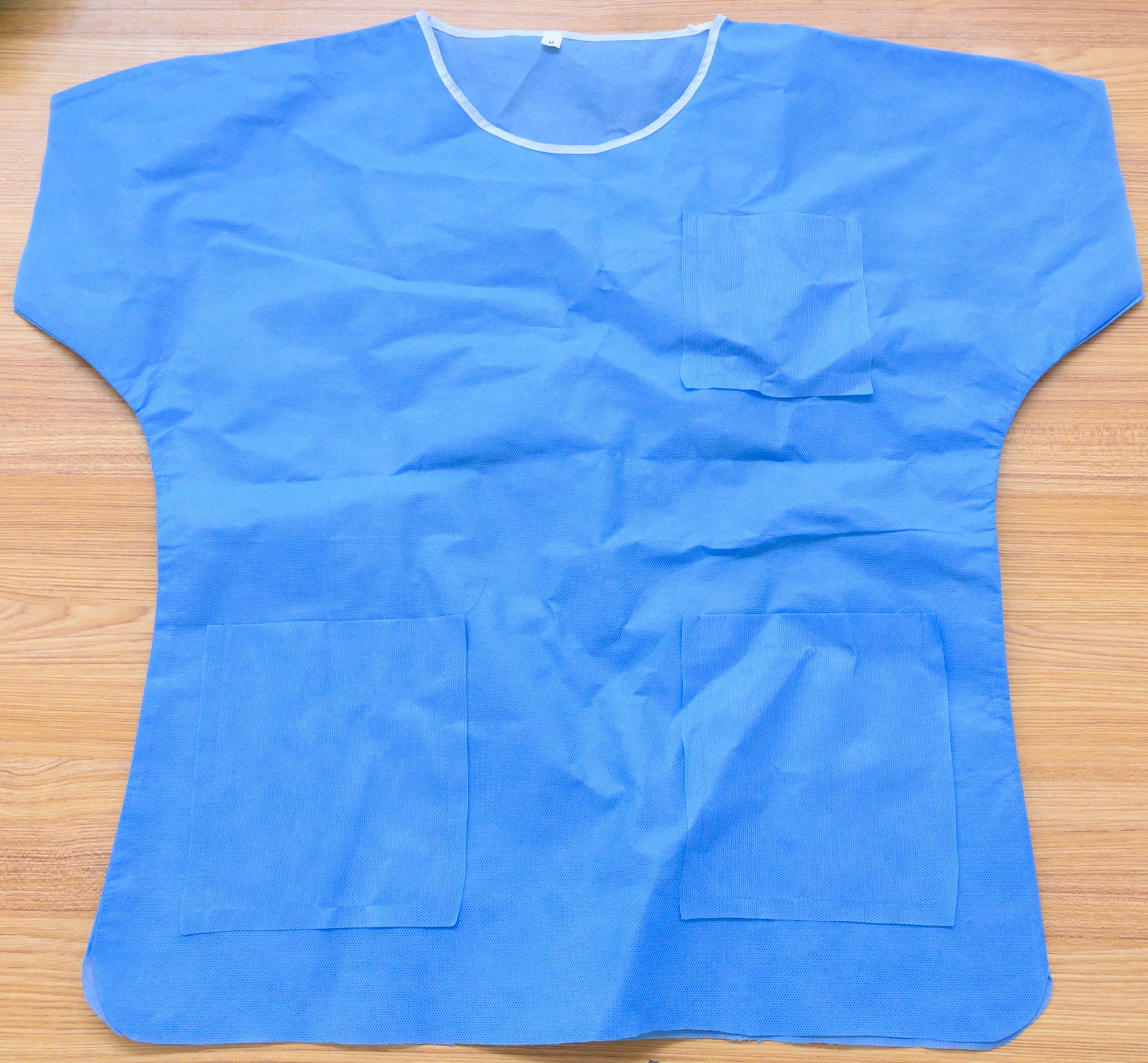 Blue Short Sleeve Hospital Surgical Scrubs Disposable Scrub Suit Clothing Nursing Scrubs
