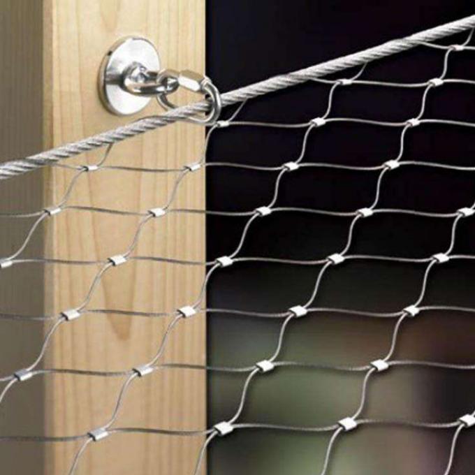 Hand Woven Wire Mesh Netting Security Stainless Steel Metal Mesh 60 Degree Angle