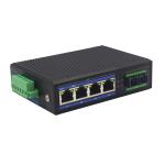 Din Rail Unmanaged Industrial POE Switch 1 Fiber Port 4 POE Ports