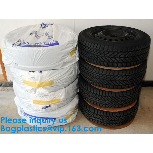 Tire Storage Bags Car Plastic Tire Bags For Automotive Interior Protection, Auto Repair Shops Tire Covers For Wheel
