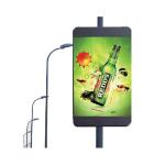 Customized outdoor display LED display lamppost single board and double board
