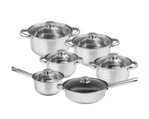 China Restaurant 12pcs Stainless Steel Cookware Set Customized Logo wholesale
