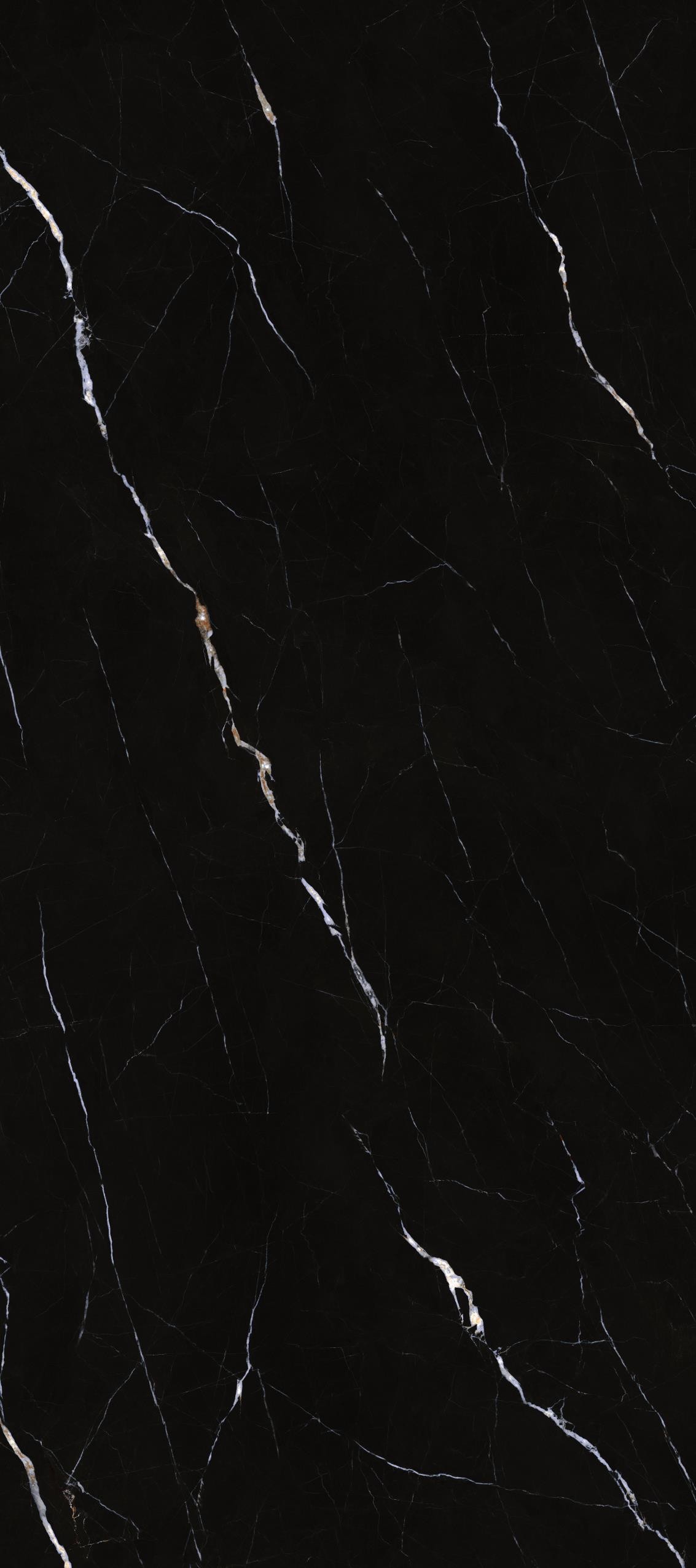 Modern Porcelain Tile Black And White Ceramic Floor Tile Marble Look Full Body Porcelain Tiles 160*360cm