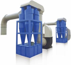 China Scroll Dry Type Industrial Dust Collection System , Strong Suction Cyclone Dust Collector 1650x1650x3900mm wholesale