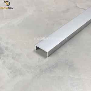 China 8mm*20mm*1mm U Channel Strip Aluminum Metal Edging Decoration wholesale