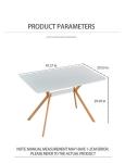Minimalist Style 29.92 inches height Simple Dining Room Table 44.09lbs Anti