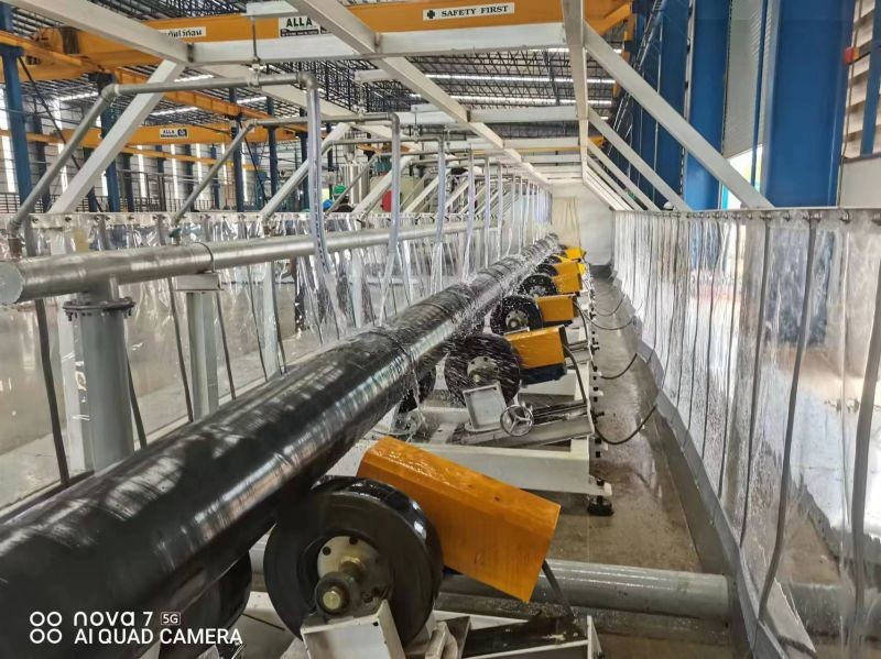 Steel Pipe 3lpe/2PE PP Steel Pipe Blasting Fbe Coating Machinery Sand Blaster Shot Blasting