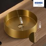 Gold Basin Bathroom Stainless Steel Sink , Combo Artistic Vessel Sink Washing