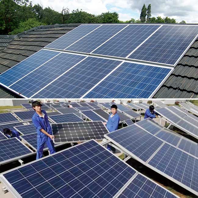 260W 30V Polycrystalline Solar Panel / Polycrystalline Pv Module 19.0kg