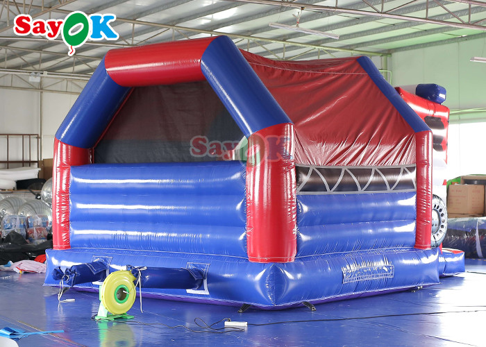 Commercial Inflatable Bouncy Castle Fire Truck Inflatable Bounce House With Slide