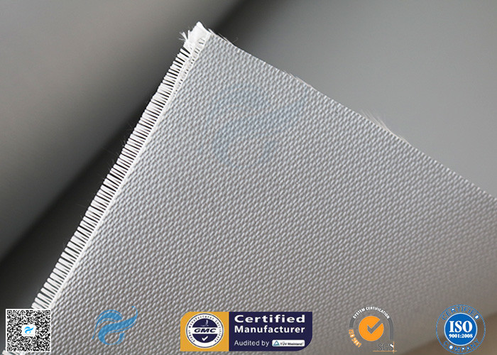 Non Flammable E-Glass Fiber 590g Double - Sides Silicone Coated Fiberglass Fabric