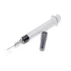 China Medical Grade Distillate Cbd Delta 8 Oil Glass Syringe With Needle 0.5ml wholesale