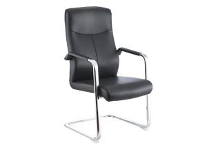 China Ergonomic Pu 1.65mm Leather Desk Chair Without Wheels wholesale