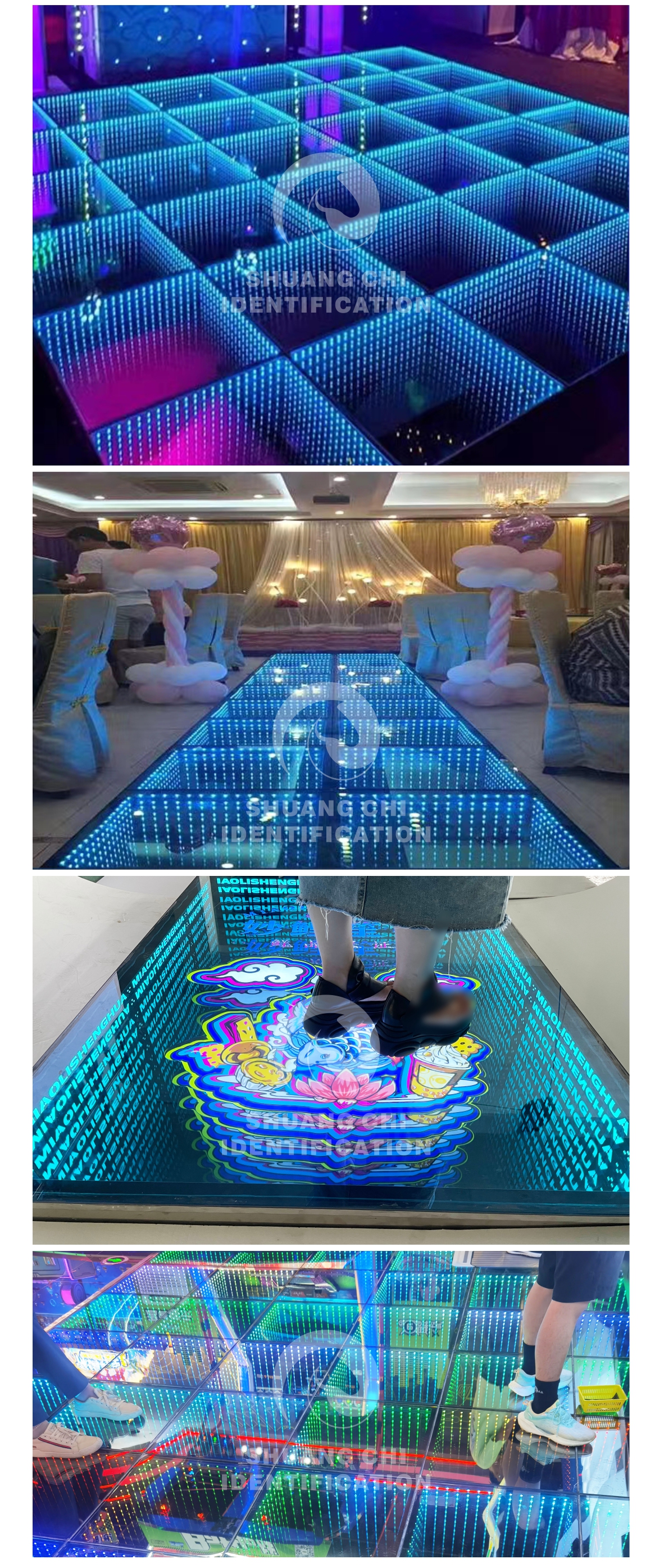 Unforgettable Events LED Dance Floor With 5050 RGB Led Lighted Floor Tiles