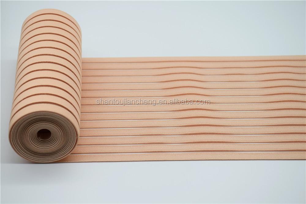 Free sampels Verified factory custom medical elastic band fish silk elastic webbing tape for abdominal waist support belt
