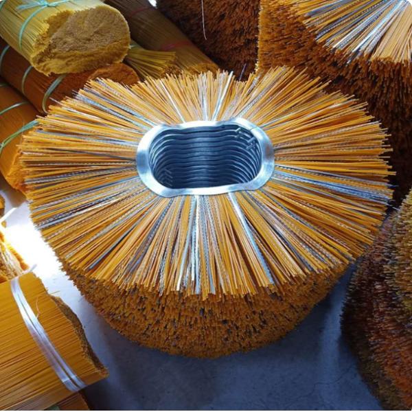 Sweeper Brush Rotary Assembly: Front-Mount for Sanitation Sweepers, Cleans Debris/Dust & Snow, Custom Sizes