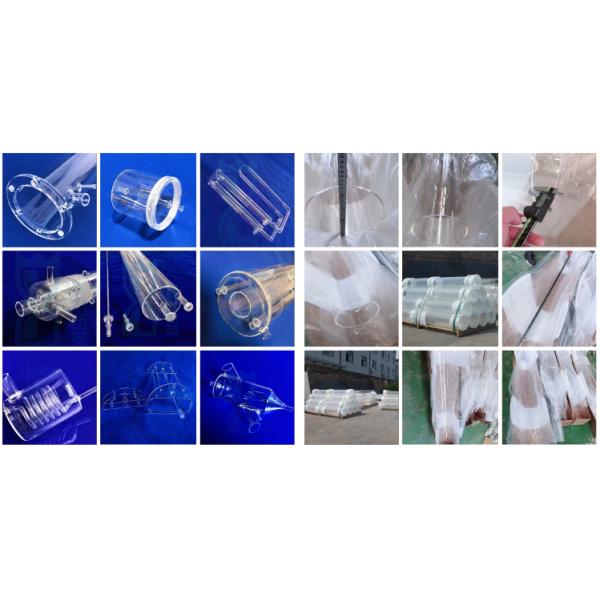 Custom High Purity Silica Clear Polished Glass Glass Tube For Vacuum Furnace