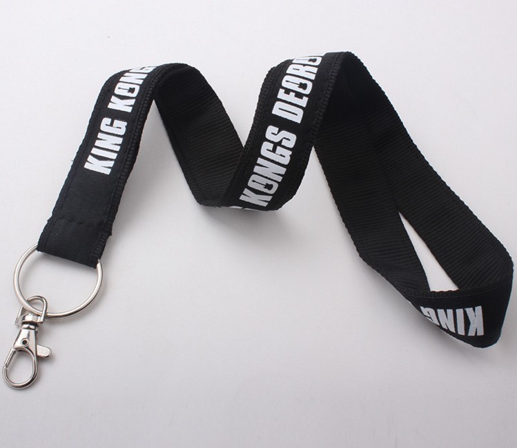 Red Dye Sublimation Lanyards / Eco Friendly Key Chain Lanyard For Exhibition