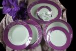 round /rim shape 16pcs White find porcelain dinnerware sets with gifbox/dessert