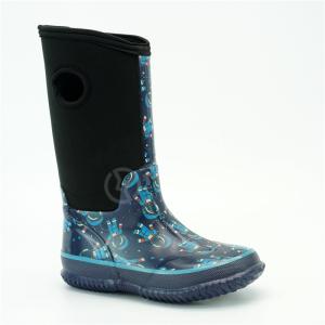 China Children 34EU Insulated Rain Boots For Winter With Astronaut Printed wholesale