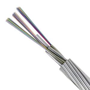China 12 24 36 48 72 Core OPGW Cable Aeirlal Fiber Optic Cable Overhead Ground Optical Fibre wholesale