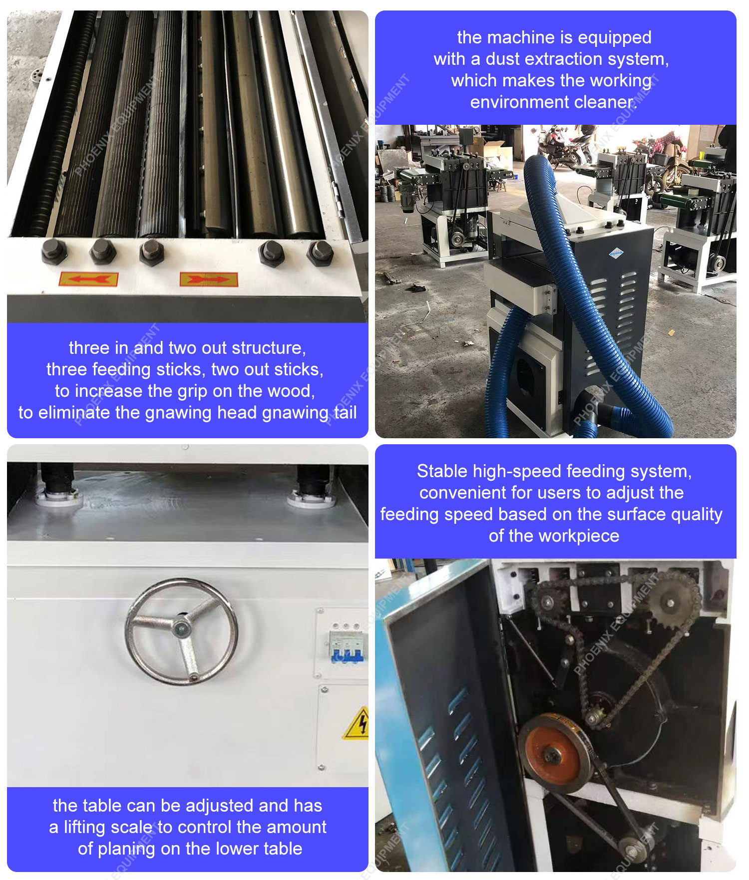 600MM Max.working width Automatic Double Side Planer Moulder for Heavy Duty Machinery