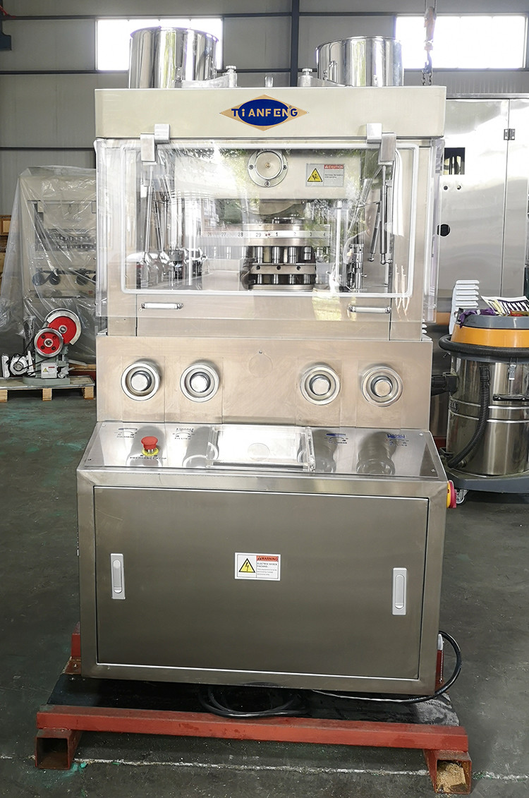 5.5KW Pharmaceutical Effervescent Pill Press Machine With PLC Touch Screen