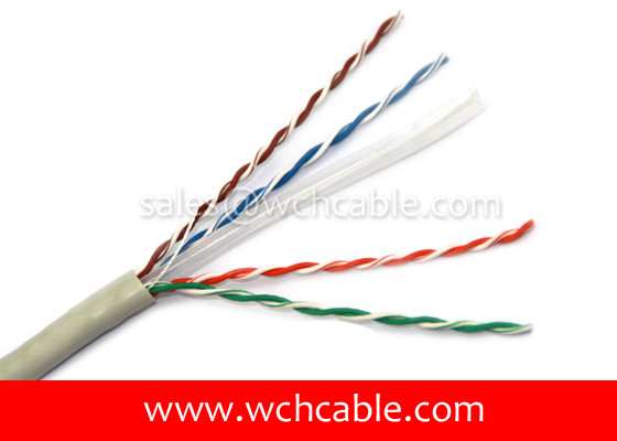 UL Lan Cable Cat6 UTP Solid 23AWG 4Pairs OD6.6mm RoHS Compliant & Halogen Free