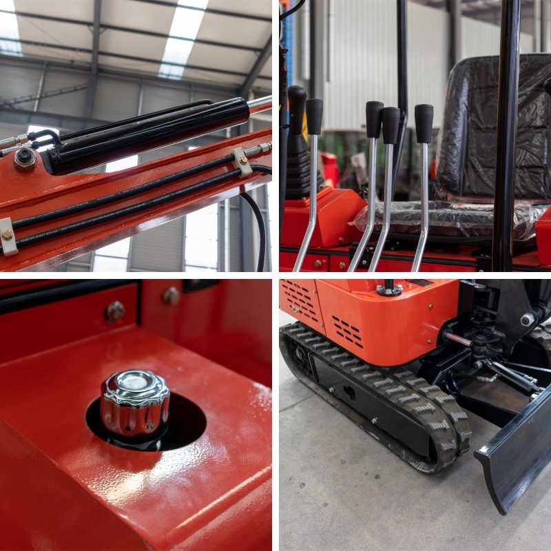 1.5t Small Crawler Excavator Powerful Efficient Hydraulic 9mpa System Pressure