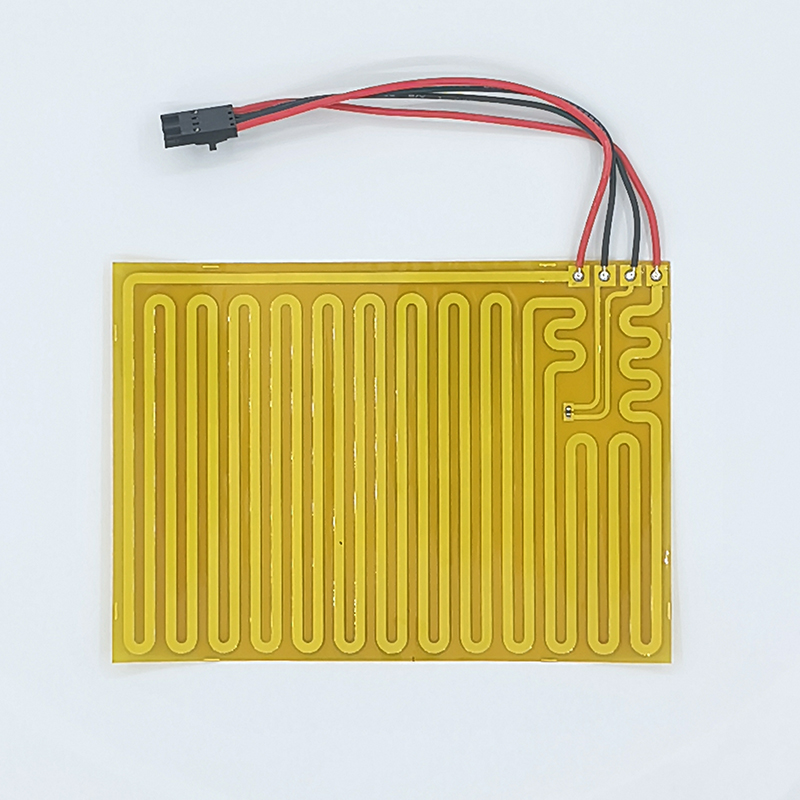 Electric Custom Flexible Heater , Polyimide Thin Film Heating Element 0.1mm Thickness