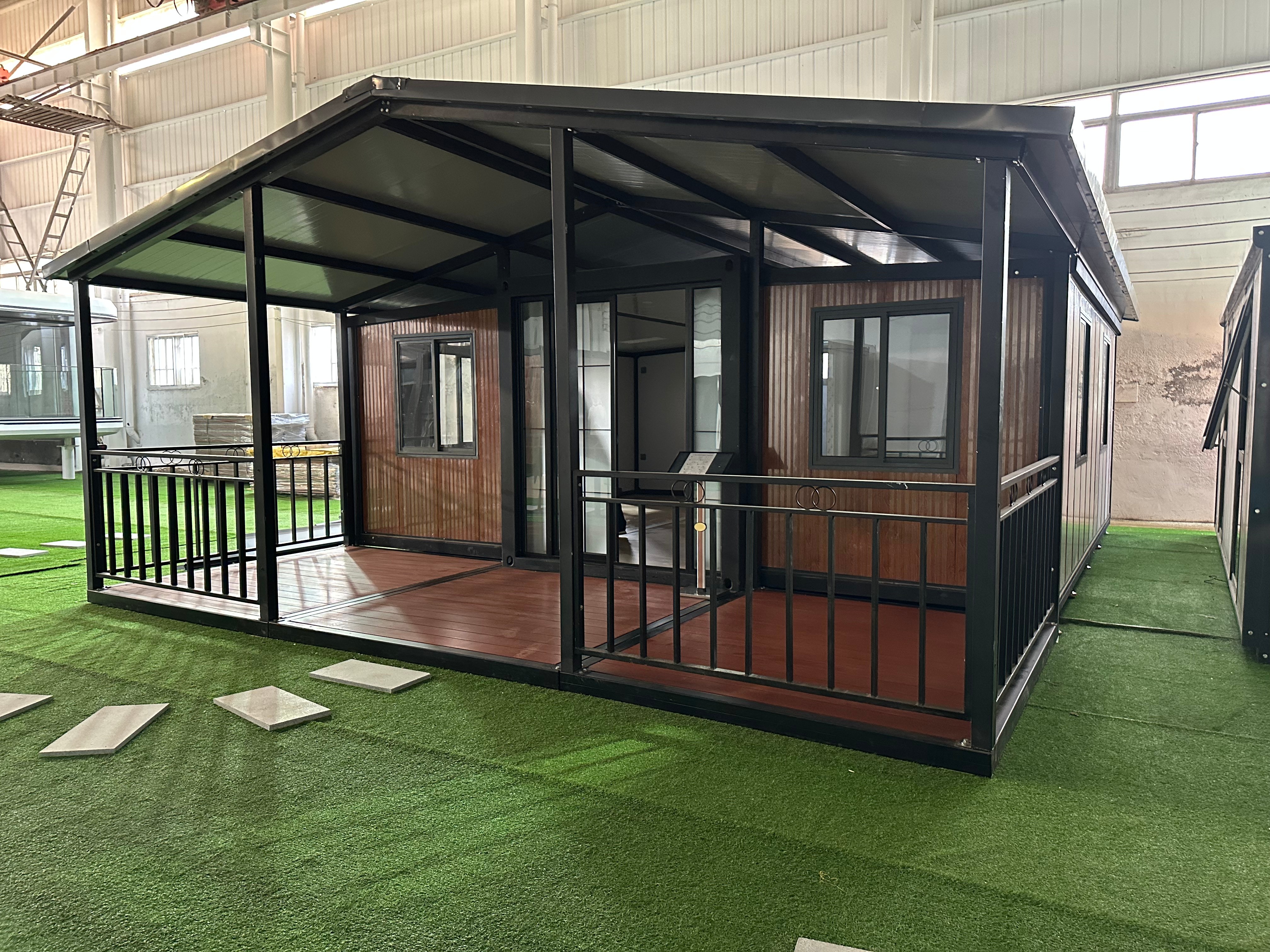 Local Standard Electricity Rustic Design Style Modular Prefabricated Expandable Container House for Small Office