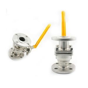 China Engineering Hygienic Two Piece Flanged Ball Valve Cf8m 1000 Wog wholesale