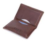 Handmade Leather Business Card Holder Men Personalized Minimalist Weight 45g