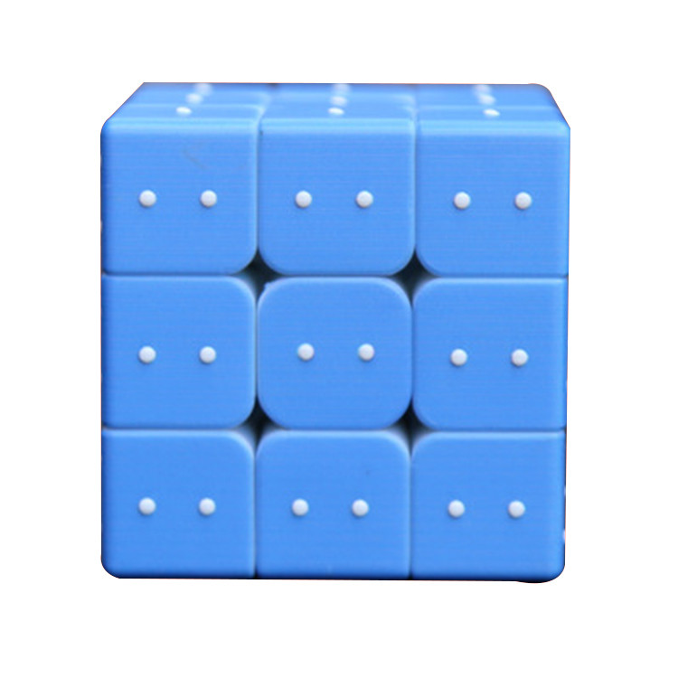 Blind Rubik'S Music Magic Cube OEM UV Fingerprint Braille Magic Cube 85g