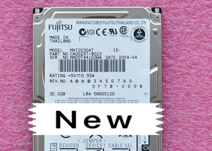 MHT2030AT 30G Notebook Hard Drive , Server Hard Drives IDE Parallel Port 2.5 Inch