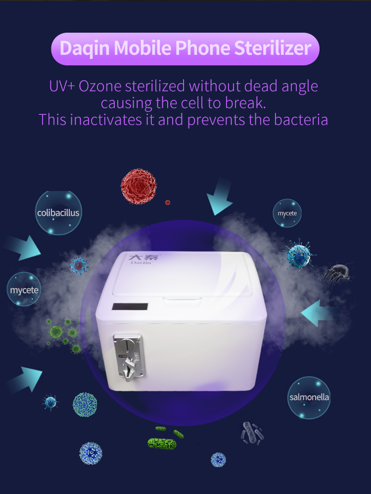 OEM Mini UV Zone Cell Phone Sanitizer For Mobile Shop
