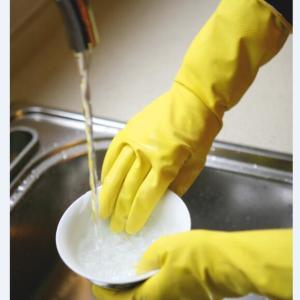 China Excellent Grip Anti Detergent 300mm Dish Cleaning Gloves M50g wholesale