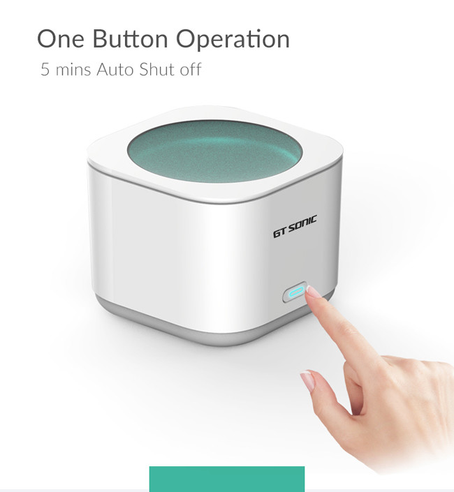 Mini Ultrasonic Jewerlry Cleaner with Super Low Noise and Cube structure 180ml 10W