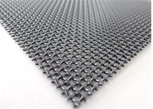 China Square Hole Black Iron Wire Mesh Fencing 0.8mm Diameter For Chemical Mine Industry wholesale