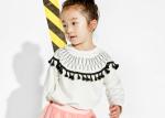 Nice 100% Cotton Girls Winter Sweater , Warm Girls Crew Neck Sweater