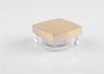 Double Wall 50g Square Acrylic Cream Jar Cosmetic Package Container