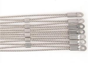 China Safari Parks Flexible 2mm Wire Rope Mesh Ss304 Diamond Hole wholesale
