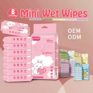 China Compact Antibacterial Wet Wipes , Nourishing Travel Wet Wipes Eco Friendly wholesale
