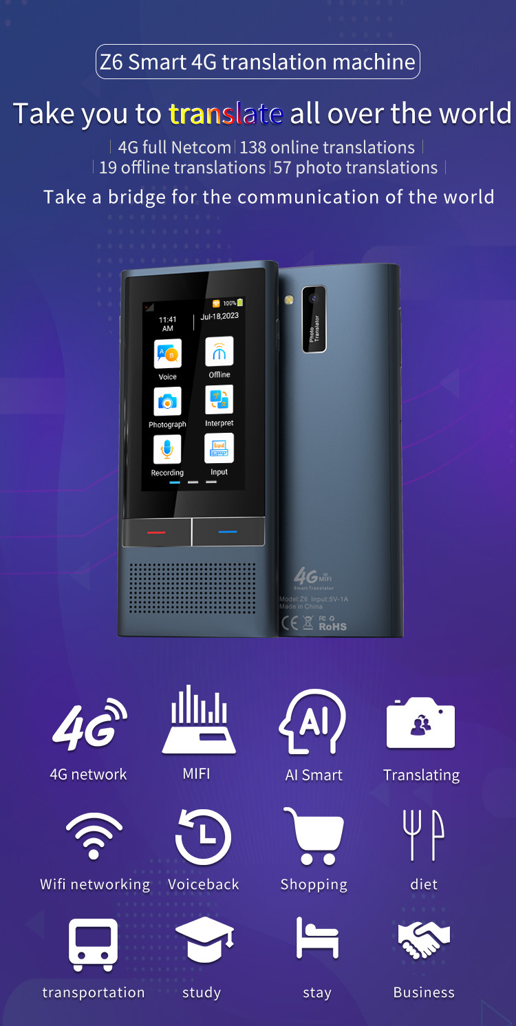 Automatic Verbal Spanish Instant Voice Translator Device For 138 Languages