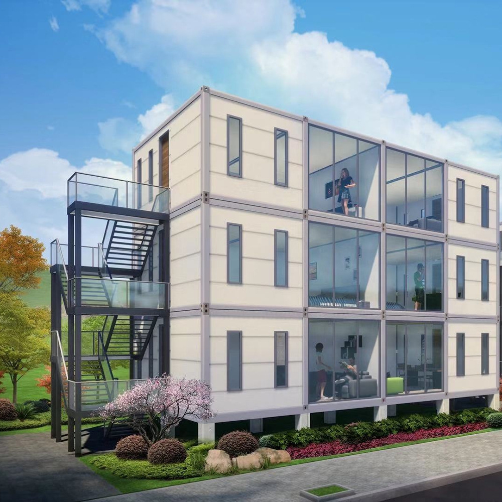 Customized Color Detachable Container Prefab Office Building for Customized Living